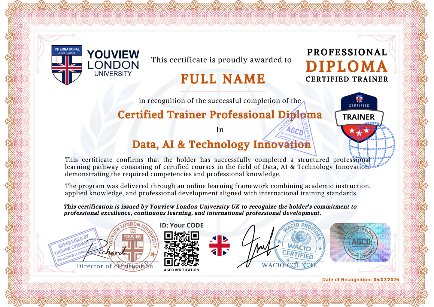 Data, AI & Technology Innovation Full Pathway - 12 Certified Courses