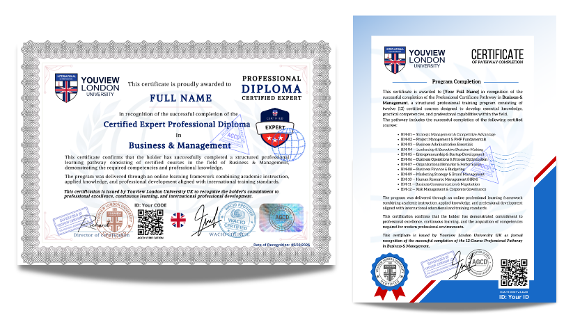 Business & Management Full Pathway - 12 Certified Courses