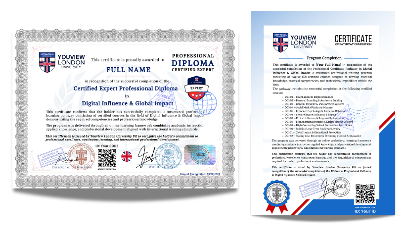 Digital Influence & Global Impact Full Pathway - 12 Certified Courses