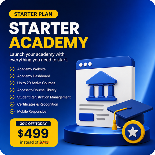 One-Time Setup Academy Creation | AcademySaaS™