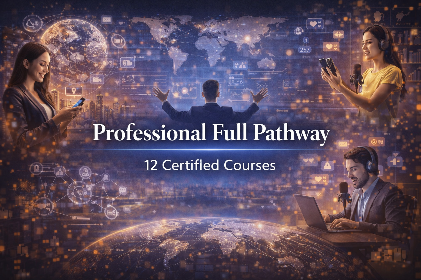 Digital Influence & Global Impact Full Pathway - 12 Certified Courses