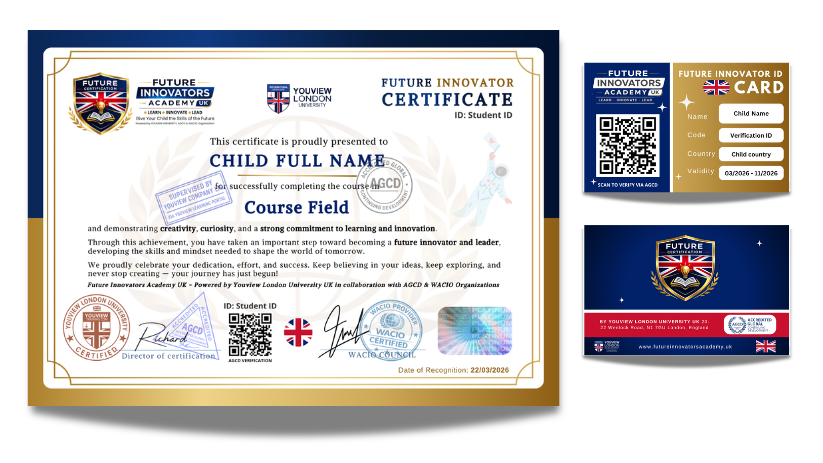 Artificial Intelligence (AI) for Future Innovators (Ages 7 to 16) - Certified Course