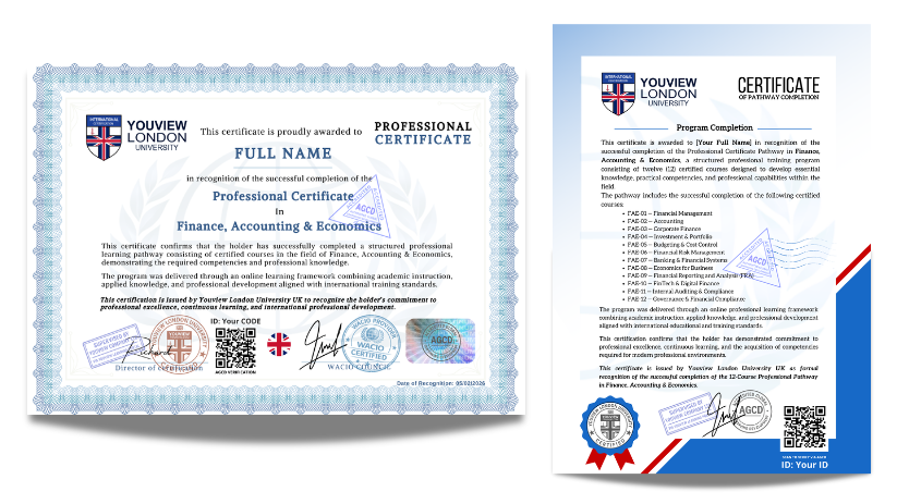 Finance, Accounting & Economics Full Pathway - 12 Certified Courses