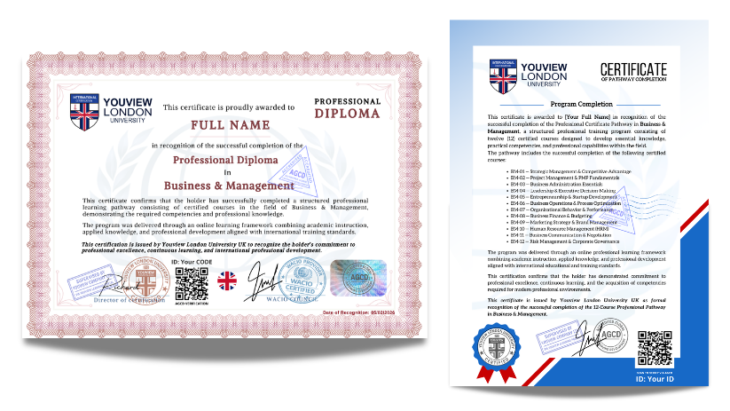 Business & Management Full Pathway - 12 Certified Courses