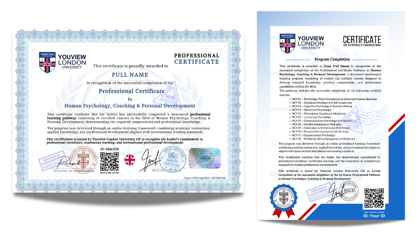 Human Psychology, Coaching & Personal Development Full Pathway - 12 Certified Courses